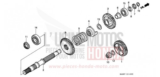 ARBRE DE SORTIE GL1500SEY de 2000